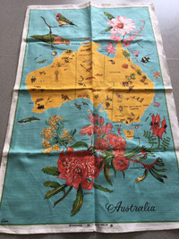 Australia vintage tea towel 