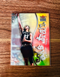 TIM DUNCAN - 2000-01 Fleer Premium "Sole Train" #ST 14/15 Spurs 