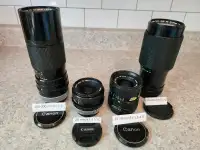 Canon FD (Analog) Film Camera Lenses $75.00 ea..