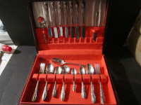 Service for 8 - WHITE ORCHID silverware set
