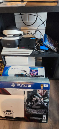 Ps4 pro(white) + Ps VR (everything included)