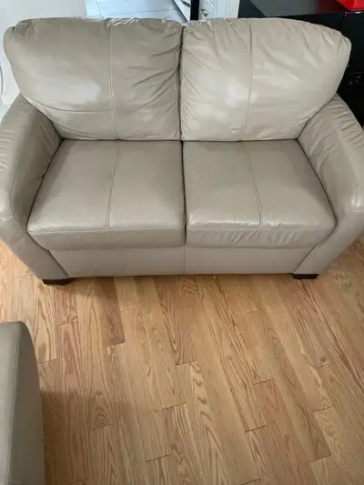 Leather Loveseat, View more