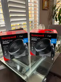 TWO (2 UNITS) HONEYWELL TURBO FORCE POWER AIR CIRCULATION FANS..