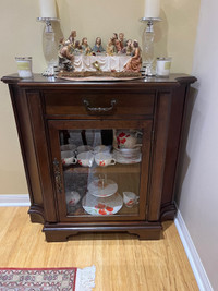 Wooden Hutch/Display Cabinet - Bombay