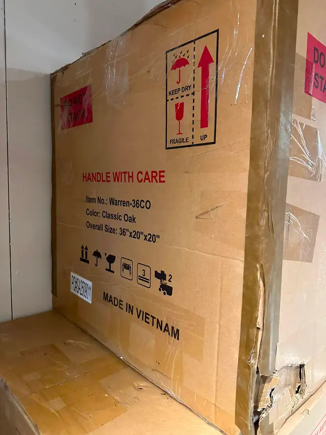 36”W Fluted Wall-Mounted Bathroom Vanity – BOXED NEW in Cabinets & Countertops in Oakville / Halton Region - Image 8