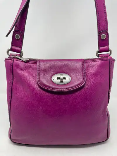 Fossil Marlow Leather Crossbody Purse – Magenta, View more