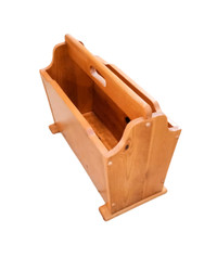 Wood Storage Bin with Handle - Hand Made