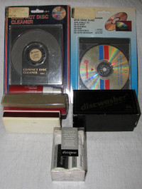 Vintage LP Vinyl Record & Compact Disc Cleaner Kits 6 Lot Mix