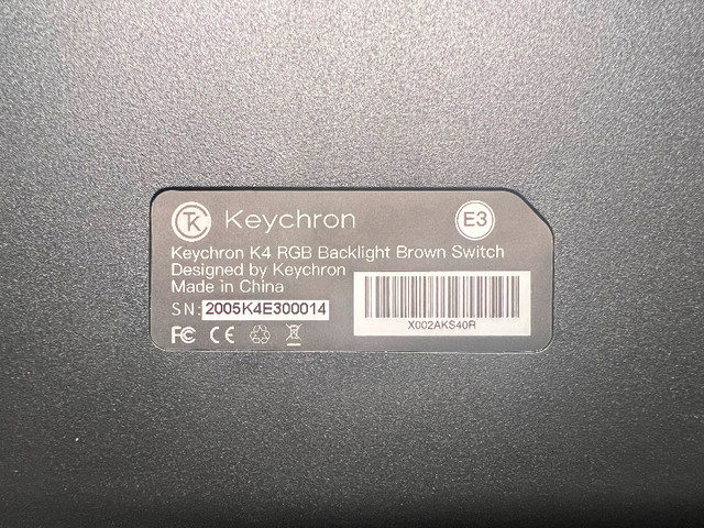 Keychron K4 Wireless Mechanical RGB Keyboard in Mice, Keyboards & Webcams in Markham / York Region - Image 3