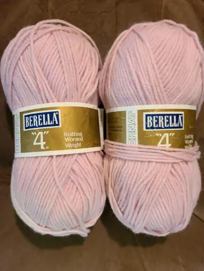 Bernat "Berella" yarn - antique pink
2 balls 