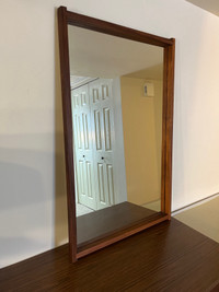 Midcentury Modern Teak Mirror