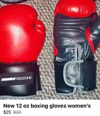 New 12 oz womens boxing gloves 