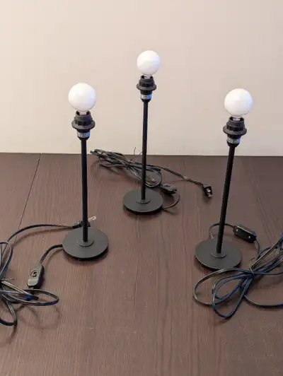 Matching Lampstands, table lamps without shades, View more