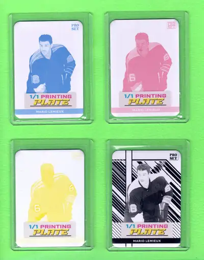 MARIO LEMIEUX PRINTING PLATE 1/1 SET COMPLET 4/4 LEAF 2024 PSAML, View more