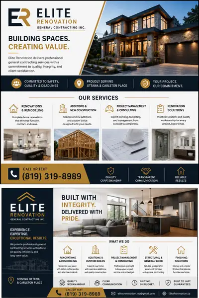 construction, renovation and handyman services, View more