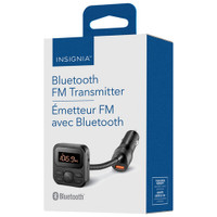 Insignia Bluetooth FM Transmitter. Mic. Play Music wireless in C