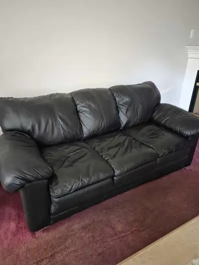 3 piece Leather Living room set, View more