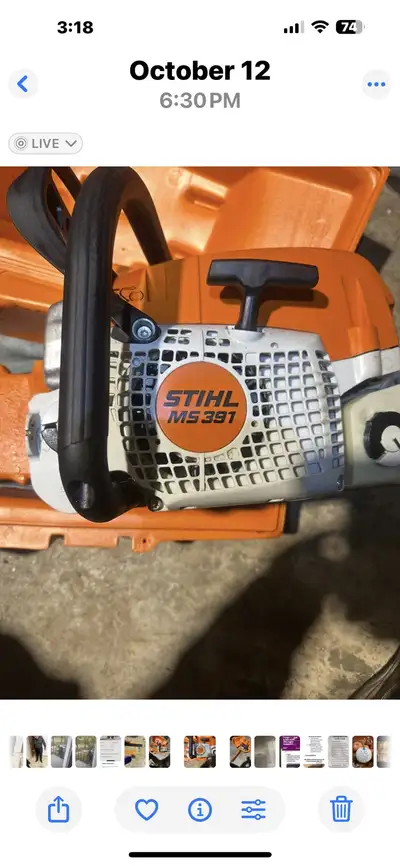 Stihl chainsaw, View more