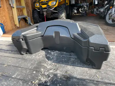 Like New ATV storage box. Came off a 2023 CF Moto cforce 600 with 28km on it never saw mud or rain i...