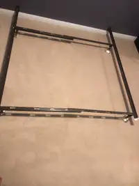 Metal bed frame and box spring