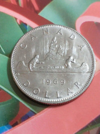 1969 Canada 'silver' dollar (NO SILVER CONTENT)