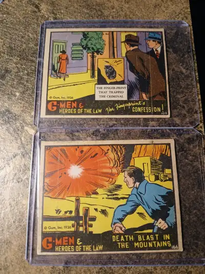 1936 "G-MEN"  Cards-Gum INC.    Very Rare Excellent, View more