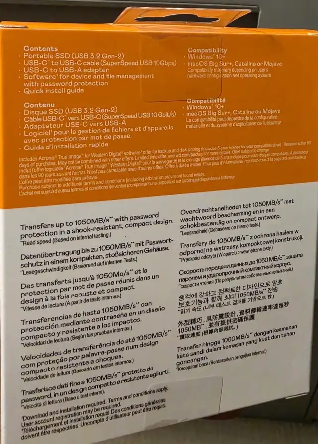 BNIB Sealed WD My Passport 500GB in Other in Markham / York Region - Image 3