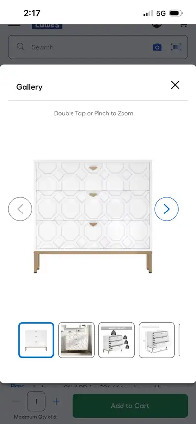 New Boyel Living 32.28 in. H Freestanding Storage Cabinet White , View more
