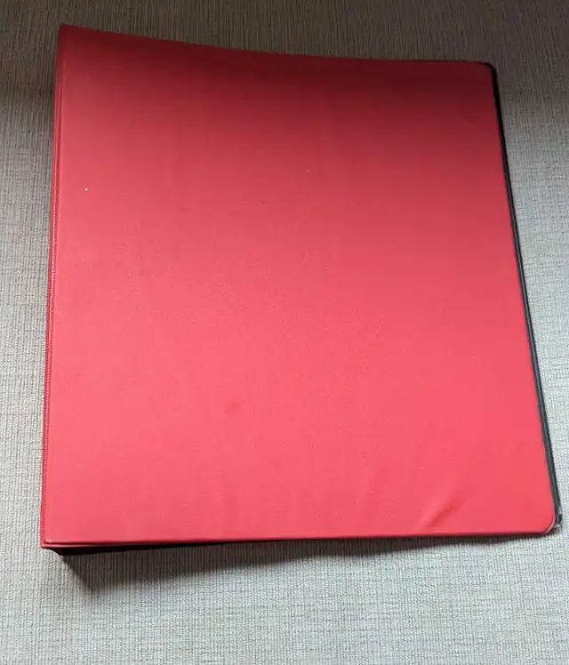 Red 3-Ring Binder  in Other in City of Toronto - Image 3