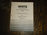 White Lawn Boss 22  Mower Parts and Instruction Manual 1980