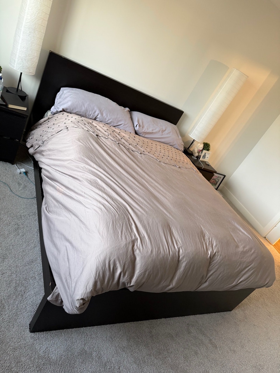 Queen IKEA like bed and frame FREE | Beds & Mattresses | Calgary | Free ...