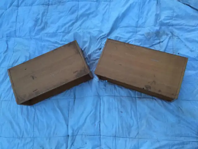 Two small shelving units for $ 5 each .  I have lots here! in Bookcases & Shelving Units in St. Albert - Image 2