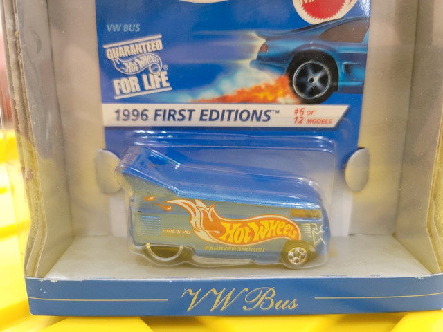 HOT WHEELS 30TH ANNIVERSARY 1996 FIRST EDITIONS VW DRAG BUS BLUE in Arts & Collectibles in Mississauga / Peel Region - Image 2