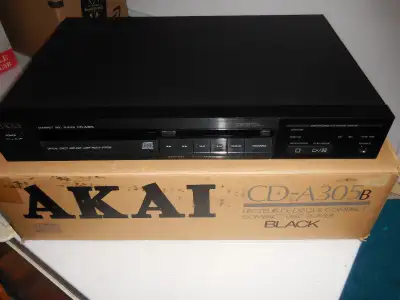 AKAI CD-A305B Vintage CD player Fully Restored in Black, View more