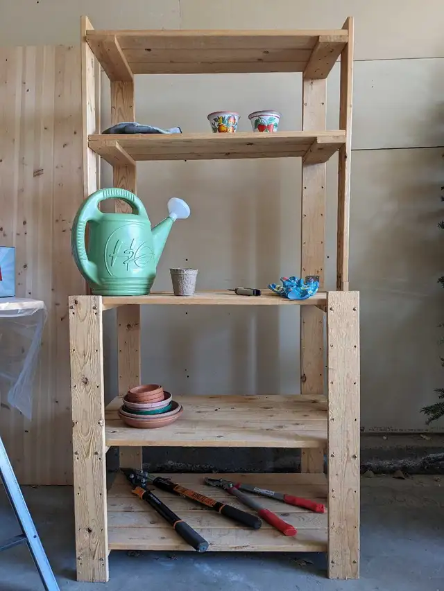 Pine Shelves with Work surface64363194164353121