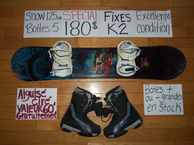 Équipements de snowboard planche a neige snow in Snowboard in Drummondville - Image 9