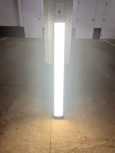 Illuminate your space with this Koda 4ft LED modern floor lamp, complete with a convenient remote co...