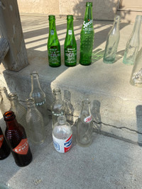 Orange crush bottles , hub, Coca Cola, 7up