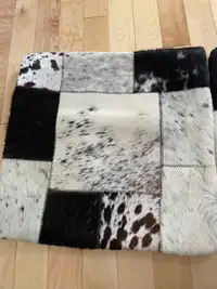 Real cow hide cushion covers, new