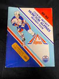 1982 Moncton Alpines Hockey Program