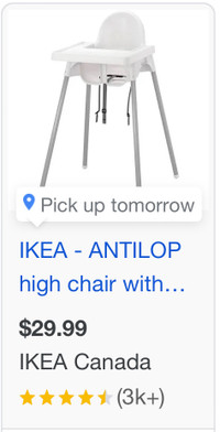 IKEA baby feeding chair