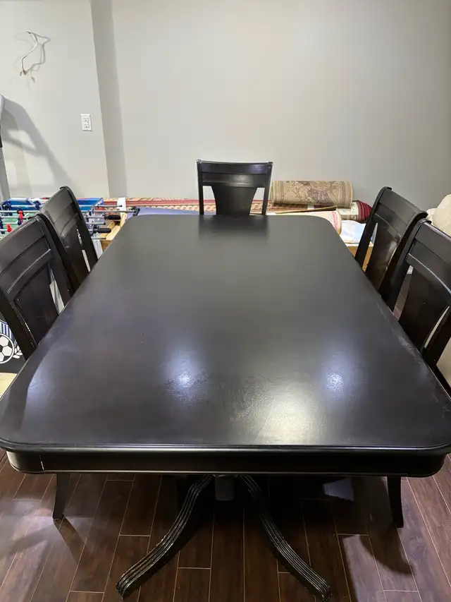 Solid Wood Dining Table with 6 Chairs64341198534786121