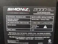 Pressure Washer Simoniz 2000 psi Platinum Series