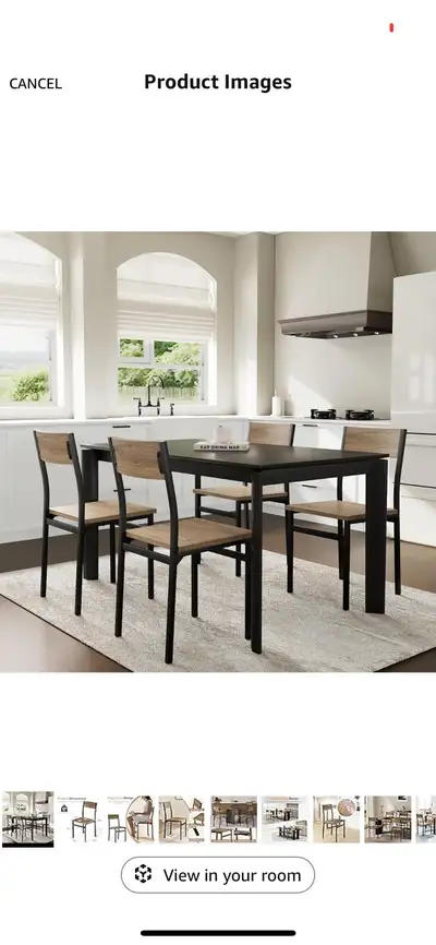 Dining Chairs Set of 4, Rustic Wood Dining Chairs, View more