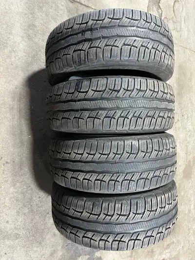 I have this set of 4 older BFgoodrich tires. Has life left on them. 2 have patches from the back. Do...
