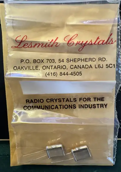 Lesmith 12.288 MHz Radio Crystals (NOS, Oakville Canada) – Pair, View more