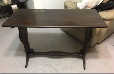 Dark wood vintage table, View more