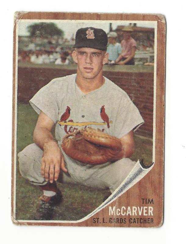 1962 Topps Baseball #167 Tim McCarver Rookie Card Cardinals in Arts & Collectibles in City of Toronto