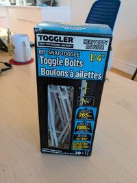 Toggler 1/4-inch Heavy Duty Toggle Bolts with Screws