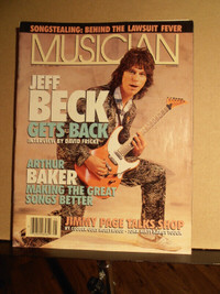 Musician magazine may 1985 Jeff Beck